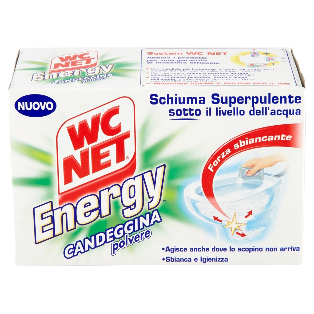 Wc Net Energy Candeggina polvere 4 Buste x 60 g